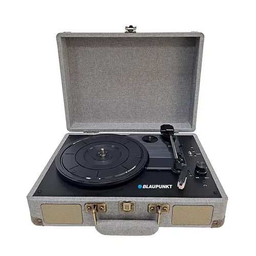 פטיפון נייד נגן תקליטי ויניל – פטיפון נייד אלחוטי עם Bluetooth דגם BLAUPUNKT BP-4220TWS