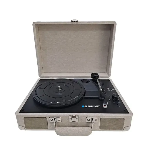 פטיפון נייד נגן תקליטי ויניל – פטיפון נייד אלחוטי עם Bluetooth דגם BLAUPUNKT BP-4220TWS