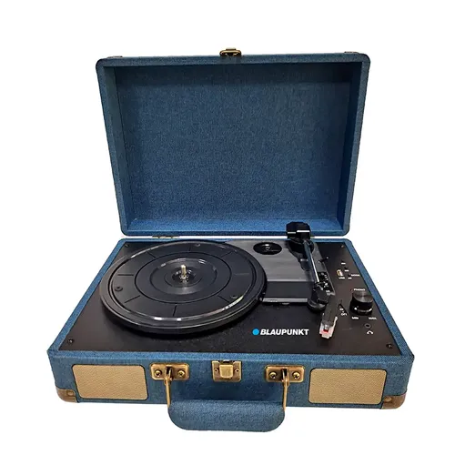 פטיפון נייד נגן תקליטי ויניל – פטיפון נייד אלחוטי עם Bluetooth דגם BLAUPUNKT BP-4220TWS