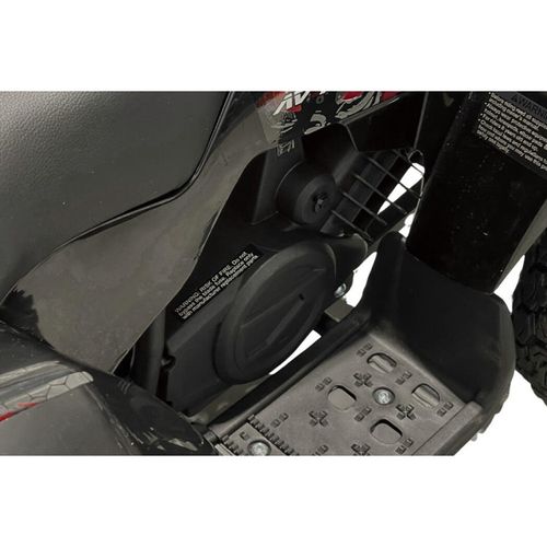 טרקטורון XTR-250 24V חשמלי לילדים עם צמיגי גומי, שלדת ברזל ובלם יד - שחור/ירוק