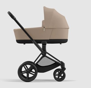 עגלת תינוק Priam 4 Cozy Beige עם שלדה שחור מט