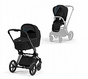 עגלת תינוק פריאם Priam 4 שחור מט (עמוק)- Cybex- sepia