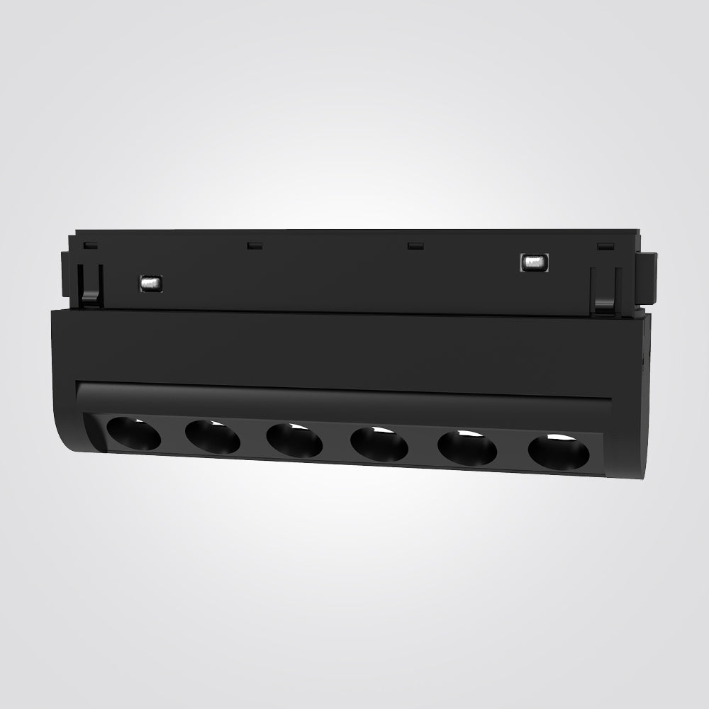 פס 6 עיניים שחור מתכוונן מגנט 3000K|6W|48V