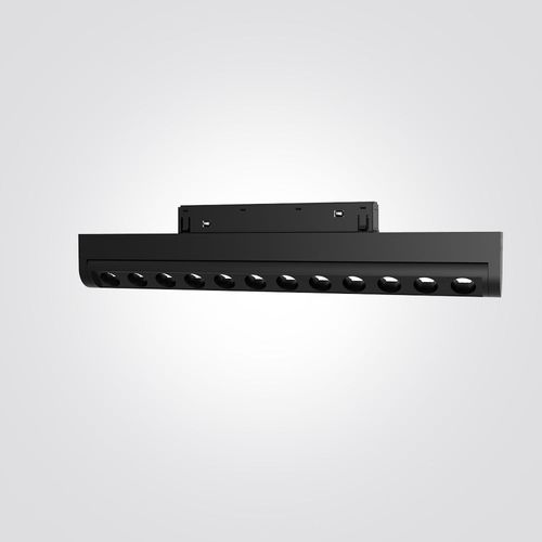 פס 12 עיניים שחור מתכוונן מגנט 3000K|12W|48V