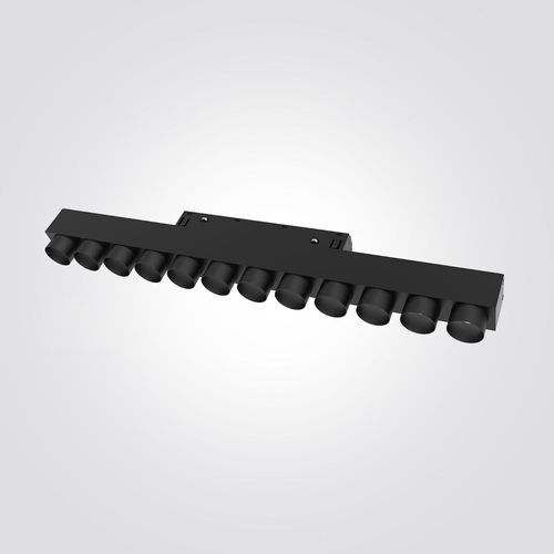 פס 12 עיניים שחור מגנט 3000K|24W|48V