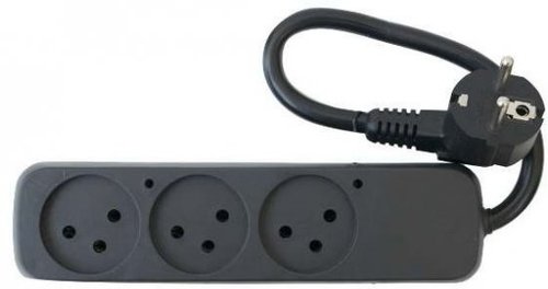 מפצל לגנרטורים - תקע גרמני עם 3 שקעים ישראליים