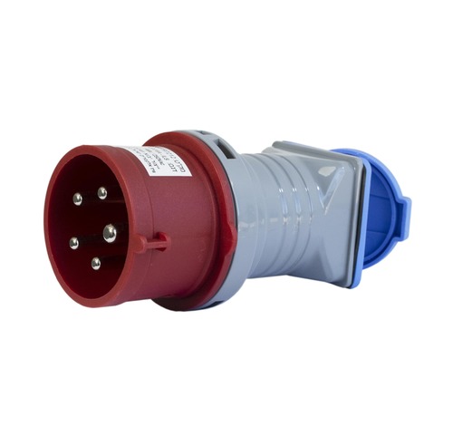 מתאם תקע סיקון 5X16A לשקע ישראלי מוגן – חיבור בטיחותי ואמין