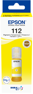 מיכל דיו מקורי צהוב EPSON EcoTank 112