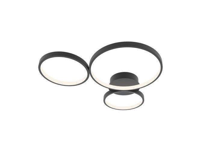 נויה צמודה שחור LED CCT