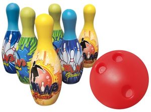 סט באולינג מצוייר לילדים 6 פינים וכדור