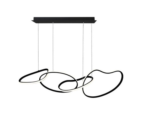 עלמה תליה שחור LED CCT