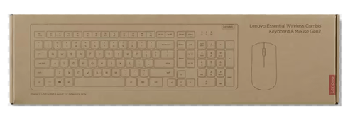מקלדת ועכבר אלחוטי LENOVO Essential Wireless Combo Keyboard & Mouse Gen2