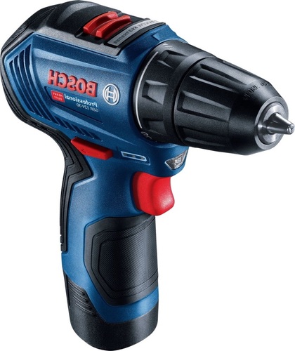 סט בוש מברגה/מקדחה בוש BOSCH GSR 120-LI  + פנס  GLI 12V-330 מטען וסוללת 2AH 