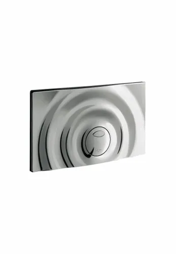 לחצן דו כמותי עגול מבית Grohe למיכל ישן דגם 37859000 בגימור ניקל כרום בגודל 33x19 ס