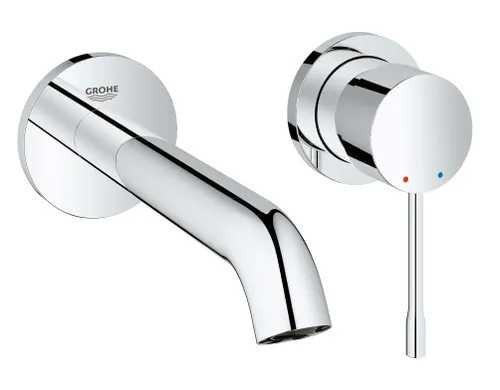 ערכה לברז קיר Essence מבית גרואה Grohe בגימור ניקל כרום, דגם 29395000 29192001.