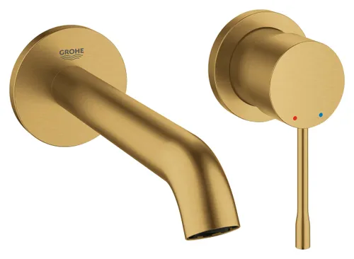 ערכה לברז קיר Essence מבית גרואה Grohe בגימור זהב דגם 29192GN1.