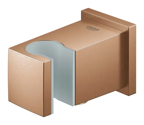 נקודת מים מרובעת + מתלה מבית גרואה Grohe דגם EUPHORIA CUBE 26370DL0 בגימור רוז גולד.