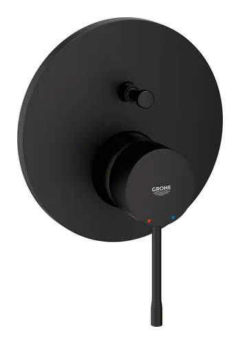 כיסוי אינטרפוץ 4 דרך Essence מבית גרואה Grohe בצבע שחור, דגם 24167KF1.