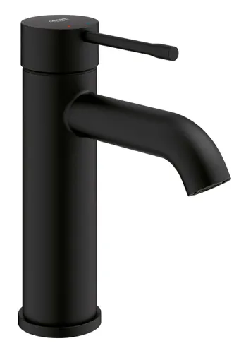 ברז רחצה נמוך מבית גרואה Essence 24172KF1 בגימור שחור.