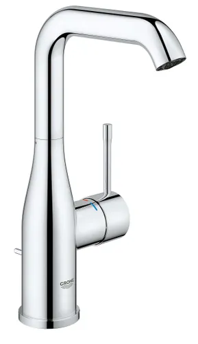 ברז רחצה בינוני מבית גרואה Grohe מדגם Essence 24174001 בגימור ניקל כרום.
