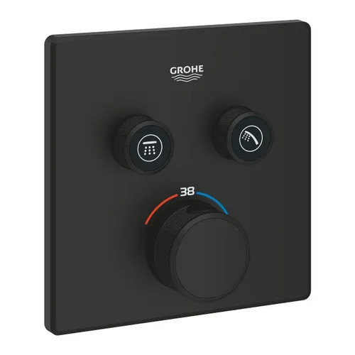 כיסוי 4 דרך SMARTCONTROL מבית גרואה Grohe בצבע שחור, דגם 35600000 102166KF00.