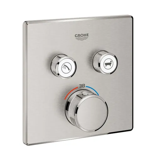 כיסוי 4 דרך SMARTCONTROL מבית גרואה Grohe בגימור ניקל מוברש, דגם 35600000 29124DC0.