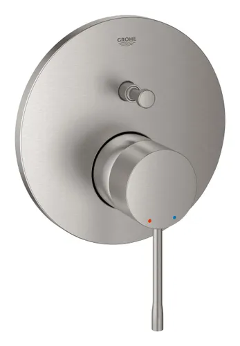 כיסוי 4 דרך Essence מבית גרואה Grohe אינטרפוץ למקלחת בגימור ניקל מוברש דגם 24167DC1.