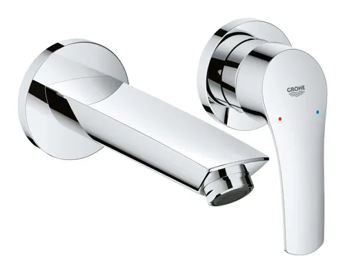 ערכה לברז קיר Eurosmart מידה S מבית גרואה בגימור ניקל כרום.