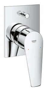 אינטרפוץ 4 דרך מרובע גרואה BauEdge 29353001 ניקל כרום
