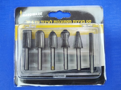 סט פצירות מסתובבות לעיבוד עץ  6 יחידות   THE HARDWARE