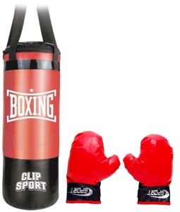 שק איגרוף לתליה עם זוג כפפות