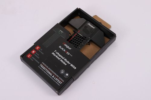 סרגל T אלומיניום 260 ממ עם חורים לסימון לאנשי מקצוע.