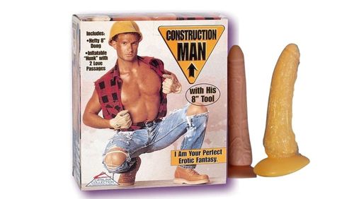 בובת מין גברית מתנפחת עם דילדו | California Exotics Constraction Man