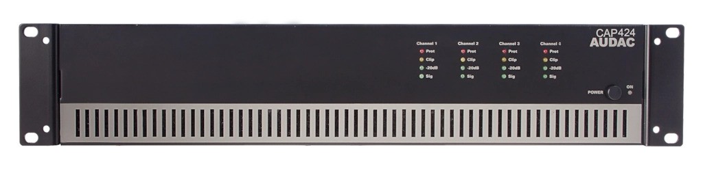 מגבר כוח ארבעה ערוצים 4x240W 100V AUDAC CAP424