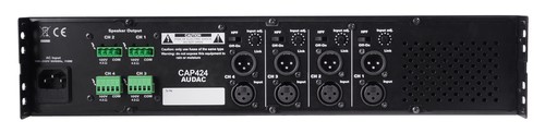 מגבר כוח ארבעה ערוצים 4x240W 100V AUDAC CAP424