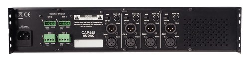 מגבר כוח ארבעה ערוצים 4x480W 100V AUDAC CAP448