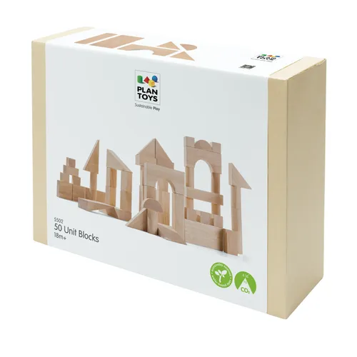 50 קוביות עץ טבעי גדולות של  PLAN TOYSתיבת נח פעילות יצירה צביעה משחקים לנסיעות דמיון מטבח צעצועי עץ איכות חשיבה משחקי התפתחות תינוקות דמיון מריונטה אאוריקה מקופלת טויסים ענטל עדינות