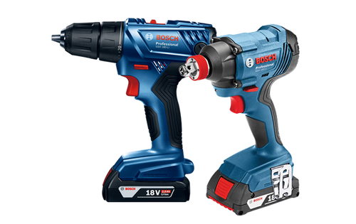 מברגה/מקדחה/מפתח רטיטה+ מברגת אימפקט BOSCH GDX/GSR 180-LI