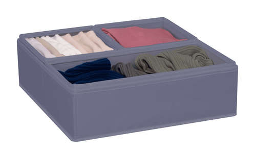 ארגונית בד 4 חלקים ORGANIZER אפור/שמנת
