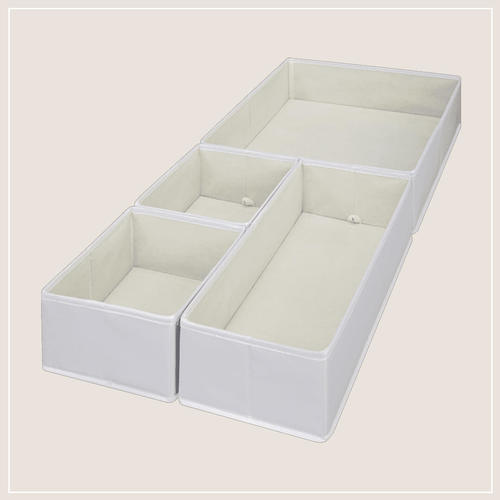 ארגונית בד 4 חלקים ORGANIZER אפור/שמנת