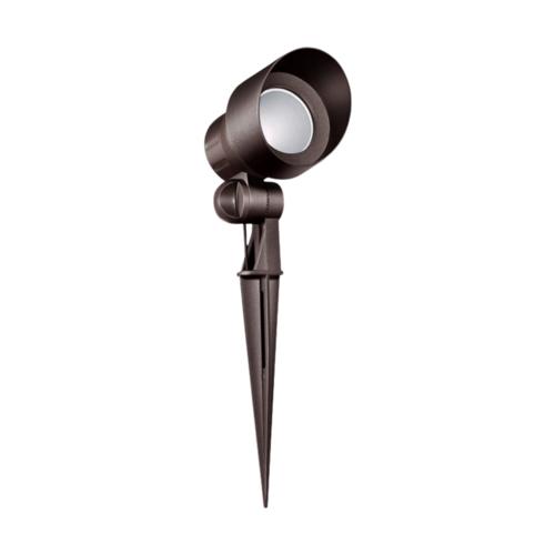 דוקרן גינה ספוט דקר גינה מאלומיניום IP54 5W 12V AC/DC 2700K כולל 2 כבלים פלאג אנד פליי