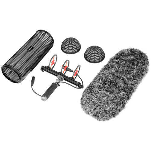 סט מגן רוח צפלין Saramonic VWS Windshield and Suspension System למיקרופוני Shotgun