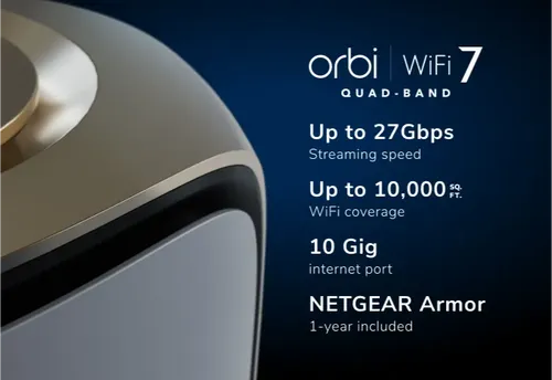 Orbi 970 Series Quad-band WiFi 7 Mesh 3-Pack – RBE973S