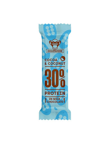 CHIMPANZEE 30% PROTEIN BAR COCOA COCONUT & 
חטיף חלבון CRISPIES