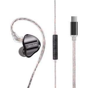  FIIO JD1: אוזניות HiFi תוך-אוזן עם דרייבר דינמי, בס עוצמתי