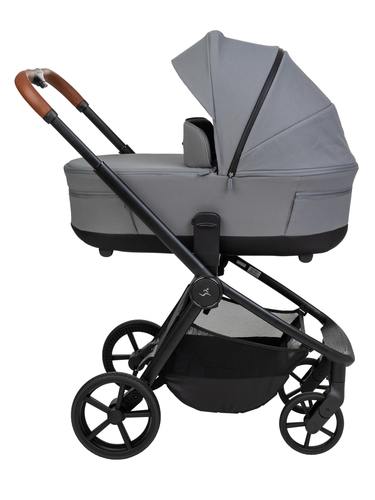 עגלת Cielo XL 2025  אפור ידית חומה