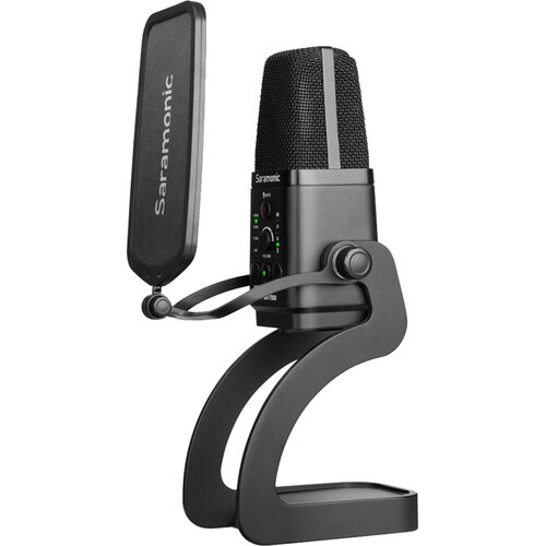 מיקרופון קונדנסר שולחני עם חיבור Saramonic SR-MV7000 - USB