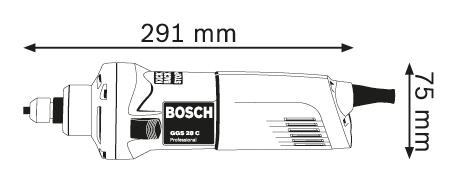 משחזת ציר קלה BOSCH GGS 28 C
