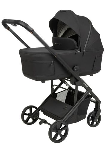 עגלת תינוק דגם פולד 2025-  ריפוד שחור / ידית שחורה / שלד שחור