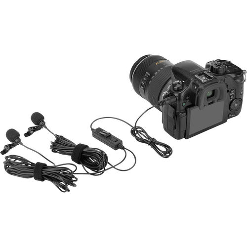 מיקרופון דש כפול Saramonic LavMicro 2M Dual Omnidirectional Lavalier Microphone